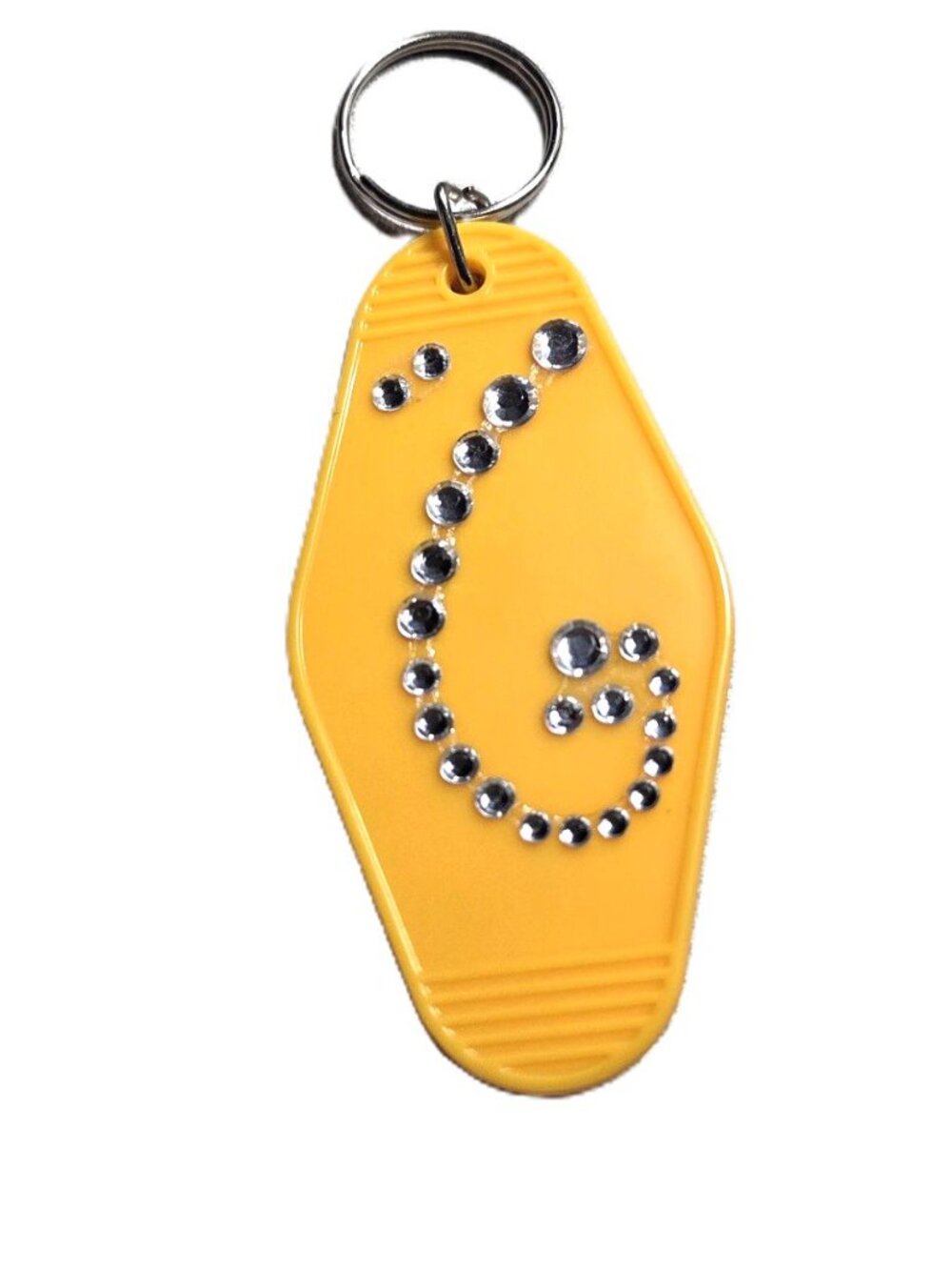 "MOM" Motel Rhinestone Keychain, handcrafted - Picture 2 of 2